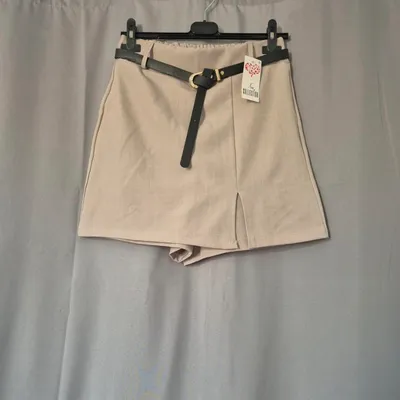 Jupe-short taupe 